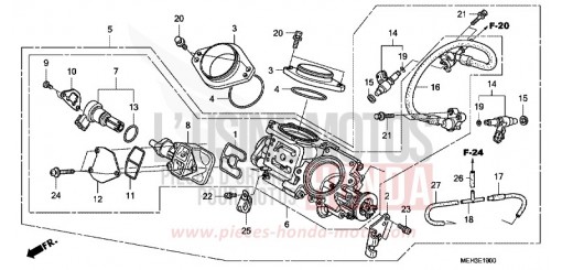 THROTTLE BODY NSA700A8 de 2008